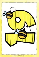 Vorschau - Bildkarten - Zählen bis 20, Zahlenspaziergang Bienen - Seite 3