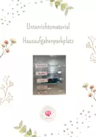 Vorschau - Anderer Materialtyp - Hausaufgaben-Parkplatz - Deckblatt