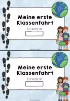 Vorschau - Arbeitsblätter - Meine (erste) Klassenfahrt - Begleitheft für die Klassenfahrt, Reflexion, Tagebuch,.. - Deckblatt