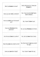 Vorschau - Spiele - Speaking activity_present perfect - Deckblatt