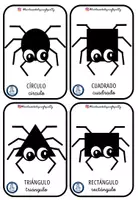 Vista previa - Unidades / Secuencias / Situaciones de Aprendizaje - Tarjetas arañas formas geométricas - página 3