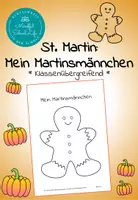 Vorschau - Arbeitsblätter - St. Martin: Mein Martinsmännchen Ausmalbild - Deckblatt