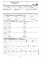 Vorschau - Test - differenzierte Klassenarbeit Dezimalbrüche (mit Lösung, Erwartungshorizont und Nachschrift) - Seite 1