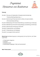 Vorschau - Unterrichtsreihen - Projektarbeit Hinduismus und Buddhismus - Leitfaden - Seite 3