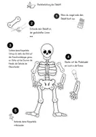Vorschau - Arbeitsblätter - Bastelvorlage Skelett, Körper, basteln Sachunterricht, Halloween - Seite 3