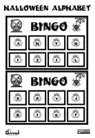 Vista previa - Juegos / Gamificación - Halloween Alphabet - Bingo + Wheel - B&W - página 1