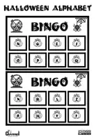 Vista previa - Juegos / Gamificación - Halloween Alphabet - Bingo + Wheel - B&W - página 3