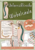 Vorschau - Unterrichtsreihen - Wirbelsäule Unterrichtsreihe - Arbeitsblätter, Versuche, Tafelmaterial, Bildkarten - Deckblatt