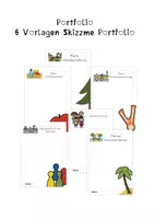 Vorschau - Arbeitsblätter - Portfolio Alltagssituationen/Erlebnisse Skizzme - Deckblatt