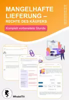 Vorschau - Arbeitsblätter - Mangelhafte Lieferung - Rechte des Käufers - Deckblatt