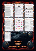 Vorschau - Spiele - Halloween Rätselspaß (1. + 2. Klasse) - Deckblatt
