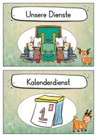 Vorschau - Präsentationen/Tafelbilder - 30 Elch Klassendienste für die Elchklasse - Seite 1