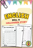 Vorschau - Arbeitsblätter - Roll a Halloween Story | Creative Writing Activity #happyhalloween24 - Deckblatt
