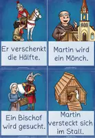 Vorschau - Arbeitsblätter - Schreibspaziergang Wimmelbild Sankt Martin Klasse 1/2 differenziert - Seite 2