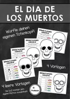 Vorschau - Mal- und Bastelvorlagen - El Día de los Muertos - Würfle deinen Totenkopf (Tag der Toten) - Deckblatt