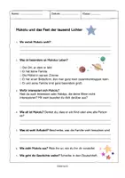 Vorschau - Arbeitsblätter - Weihnachtsgeschichte und Aufgaben_ Mukolu und das Fest der tausend Lichter- Kapitel 1/ Adventsgeschichte/Adventszeit - Seite 2