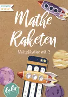 Vorschau - Stationenlernen - Matheraketen - Multiplikation 3er Reihe - Deckblatt