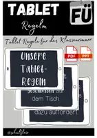 Vorschau - Poster - Tablet-Regeln für Tablet-Klassen - Deckblatt