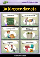 Vorschau - Präsentationen/Tafelbilder - 30 Nashorn Klassendienste für die Nashornklasse - Deckblatt