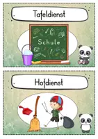 Vorschau - Präsentationen/Tafelbilder - 30 Panda Klassendienste für die Pandaklasse - Seite 2