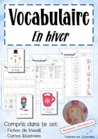 Aperçu - Feuilles d'exercices - Vocabulaire: En hiver - Page de couverture