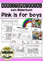 Vorschau - Arbeitsblätter - Arbeitsmaterialien zum Bilderbuch "Pink is for boys" - Colours - Deckblatt