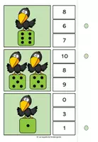 Vorschau - Spiele - Zählen bis 10 Klammerkarten Würfelbilder - Seite 2