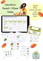 Vorschau - Unterrichtsreihen - Materialpaket Lernhefte 1.Klasse Deutsch und Mathe Herbst - Seite 1