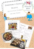 Vorschau - Arbeitsblätter - Soziales Rezepte Blätterteigstangen süß und pikant - Deckblatt
