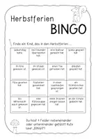 Vorschau - Arbeitsblätter - Herbstferien-Bingo - Seite 2