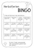 Vorschau - Arbeitsblätter - Herbstferien-Bingo - Seite 3