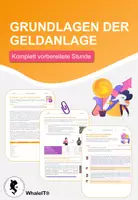 Vorschau - Arbeitsblätter - Grundlagen der Geldanlage - Komplett vorbereitete Stunde - Deckblatt