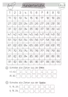 Vorschau - Arbeitsblätter - ABs Hundertertafel - Seite 2