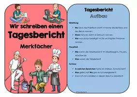 Vorschau - Arbeitsblätter - Tagesbericht - Praktikumsbericht - Praktikum - Seite 1