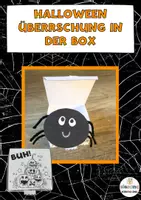 Vorschau - Mal- und Bastelvorlagen - Halloween Überraschung in der Box (Bastelanleitung) - Deckblatt