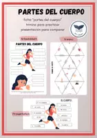 Vorschau - Arbeitsblätter - Partes del Cuerpo - Arbeitsblatt, Präsentation, Trimino - Deckblatt