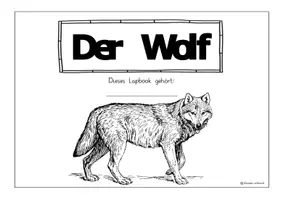 Vorschau - Arbeitsblätter - Der Wolf - Ein Lapbook - Seite 2