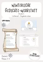 Vorschau - Arbeitsblätter - Winterliche Gedichte-Werkstatt: Stunde 4 "Lichterzeit" - Deckblatt