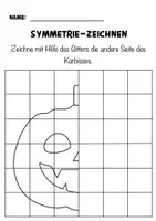 Vorschau - Arbeitsblätter - Symmetrie Spiegelbilder Halloween - Seite 3