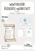 Vorschau - Arbeitsblätter - Winterliche Gedichte-Werkstatt: Stunde 5 "Eisblumen" - Deckblatt