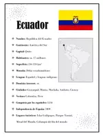 Vorschau - Arbeitsblätter - Ecuador – Ficha, texto y hojas de trabajos - Deckblatt