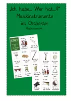 Vorschau - Spiele - "Ich habe... Wer hat...?" Musikinstrumente im Orchester - Deckblatt