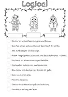 Vorschau - Arbeitsblätter - Logicals Halloween Deutsch Leseförderung - Seite 1