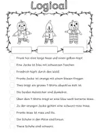 Vorschau - Arbeitsblätter - Logicals Halloween Deutsch Leseförderung - Seite 2