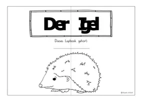 Vorschau - Arbeitsblätter - Der Igel - Ein Lapbook - Seite 3