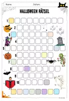 Vorschau - Arbeitsblätter - Halloween Rätsel / Kreuzworträtsel - Seite 3