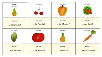 Vorschau - Spiele - Obst und Gemüse - Ich habe- Wer hat- Spiel - Seite 1