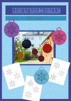 Vorschau - Mal- und Bastelvorlagen - Prickelvorlagen Weihnachten Christbaumkugeln - Deckblatt
