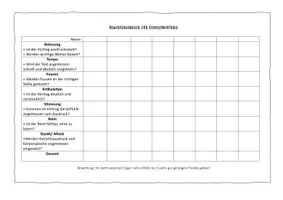 Vorschau - Arbeitsblätter - Bewertungsbogen für einen Gedichtvortrag - Seite 3