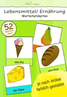Vorschau - Fördermaterial/Inklusion - Lebensmittel/ Ernährung - Wortschatzkarten - Deckblatt